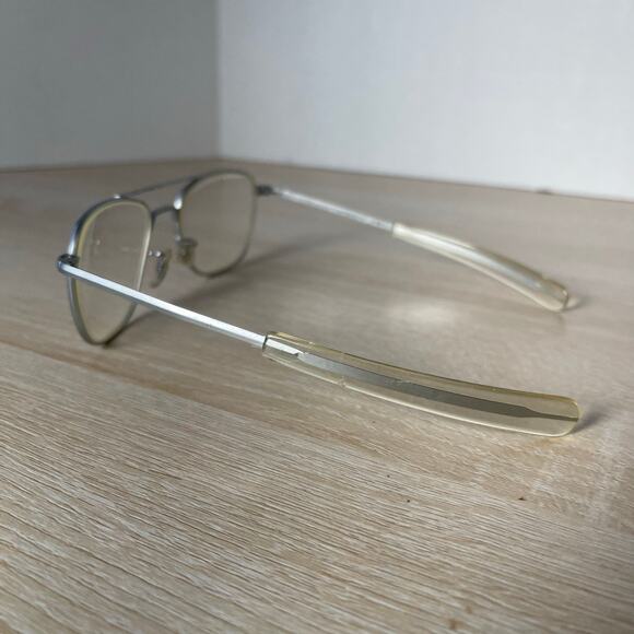 Randolph Engineering 5 1/2 Sunglasses Aviator Matte Chrome AF-52-20 - Picture 9 of 10